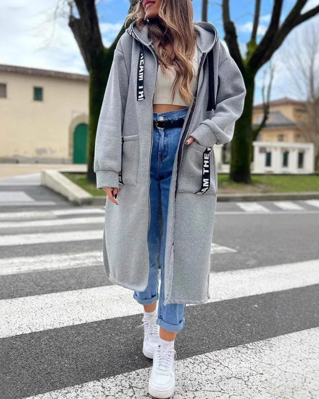 Marina | Veste longue à capuche