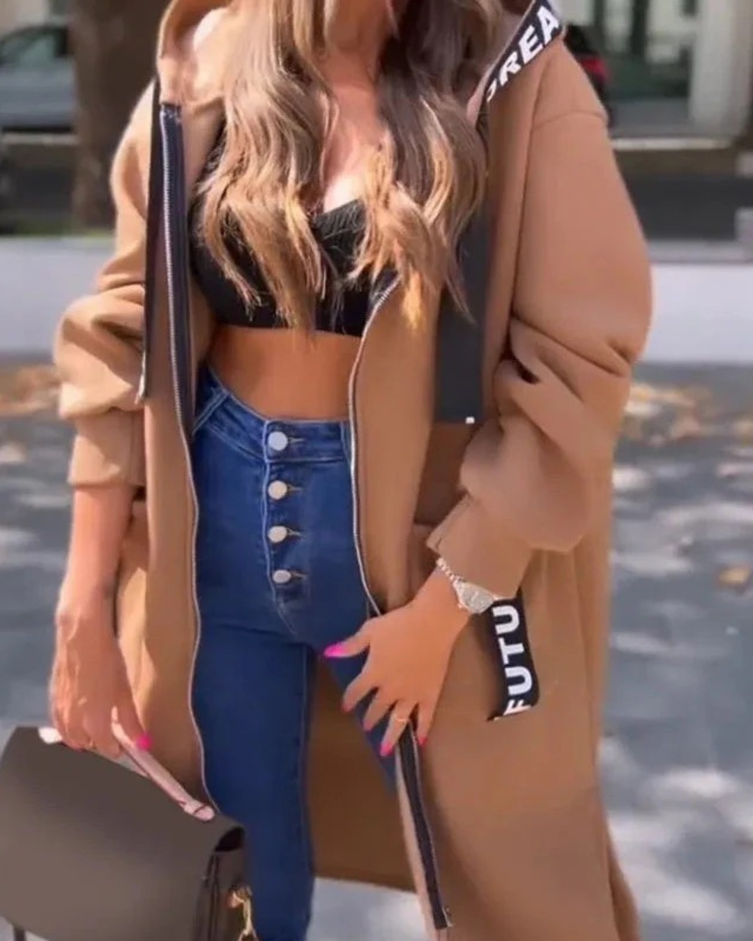 Marina | Veste longue à capuche