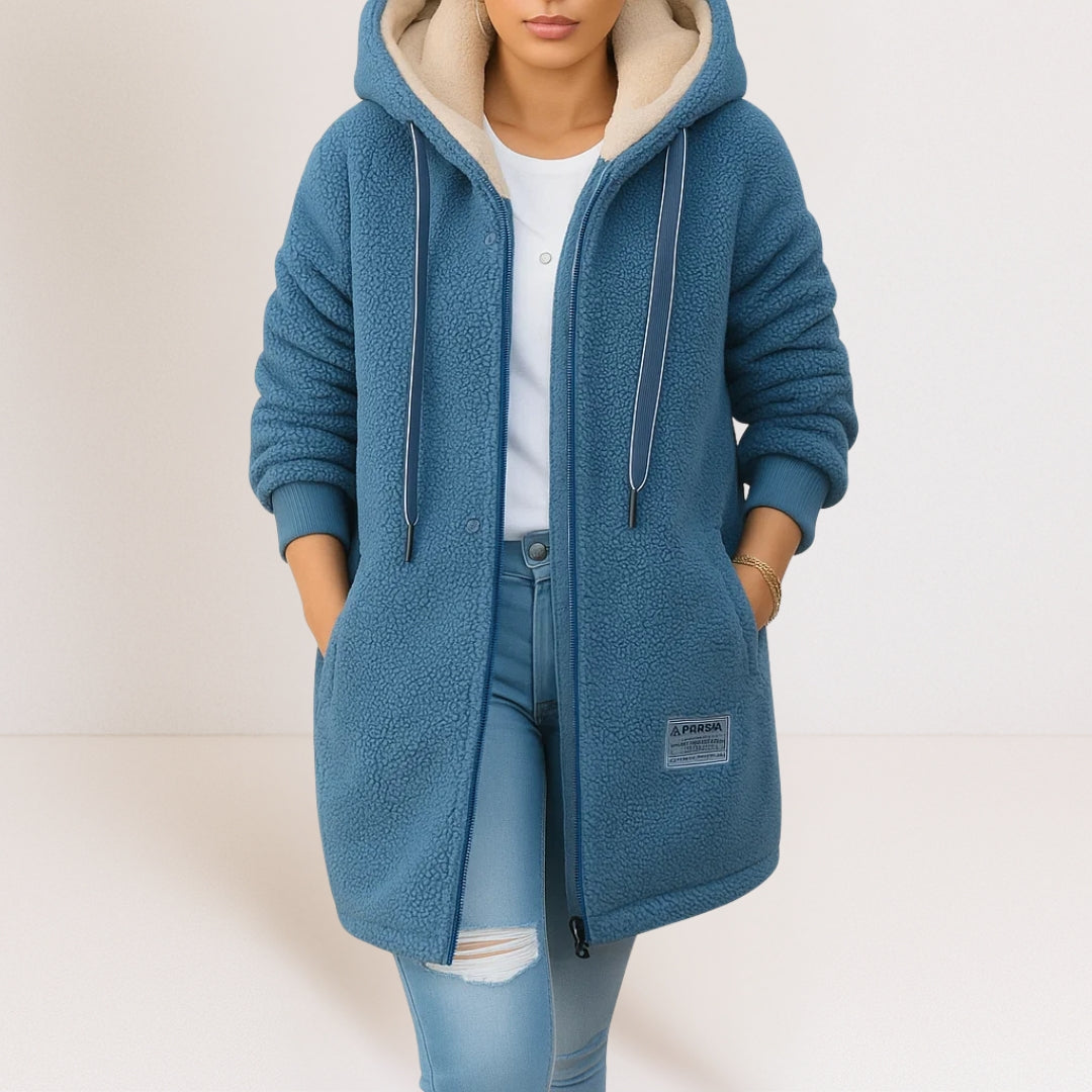 Marceline | Veste chaude et confortable à capuche
