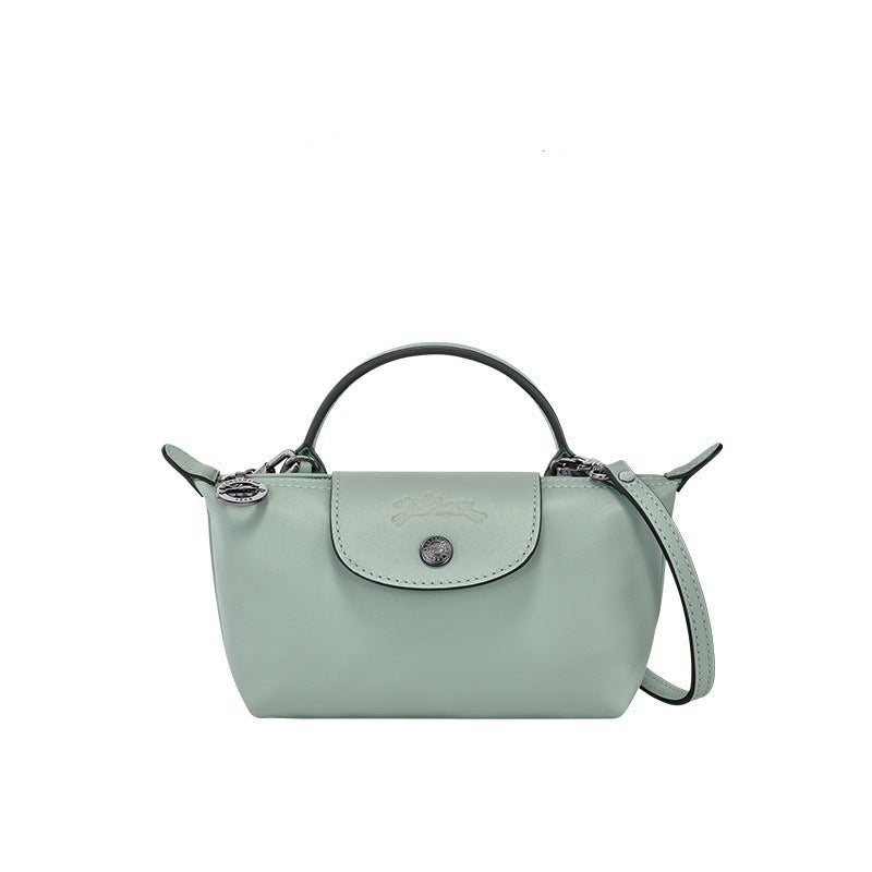 MINI SAC EN CUIR LONGCHAMP | BLEU CLAIR