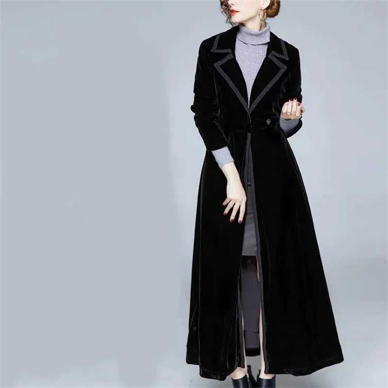 Seraphina | Manteau long en velours