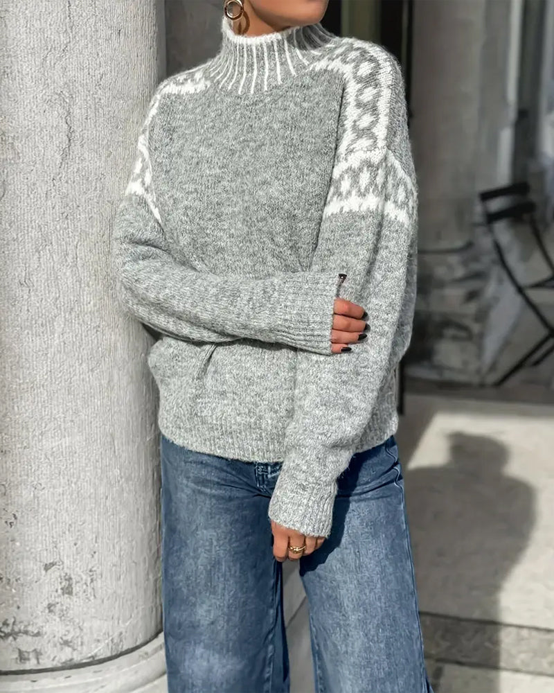 Mina | Pull à col roulé et coupe ample