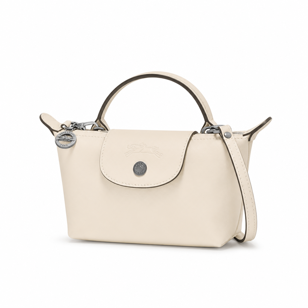 MINI SAC EN CUIR LONGCHAMP | BLANC