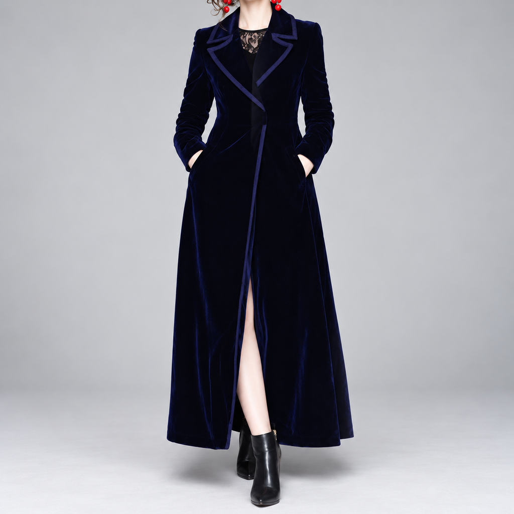 Seraphina | Manteau long en velours