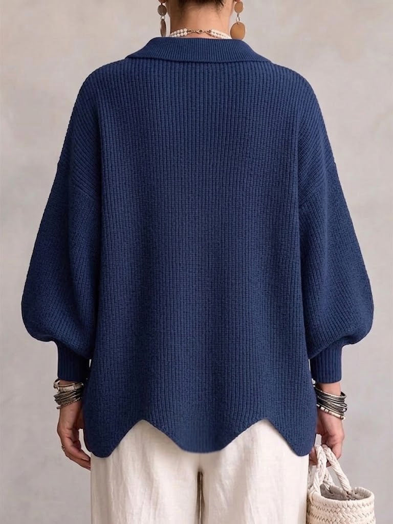 Victoria | Cardigan oversize à gros boutons dorés