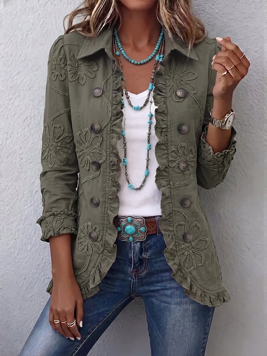 Claudia | Veste florale élégante