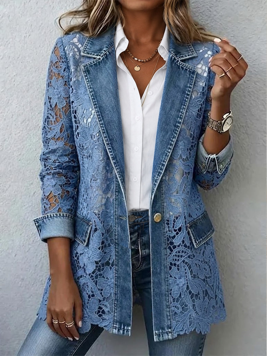 Alicia | Veste à dentelle florale