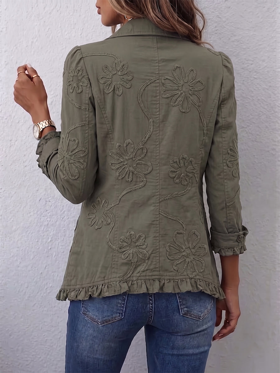 Sienna | Veste à volants et boutons